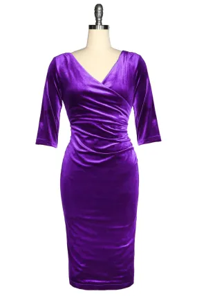 Velvet Vamp Dress (Purple)