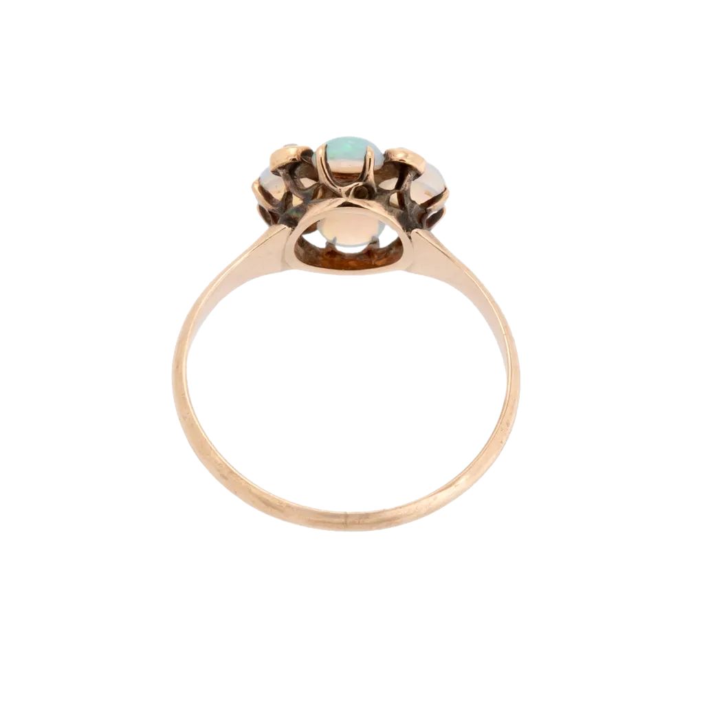 Victorian 4-Stone Opal with Pearl Accents Ring