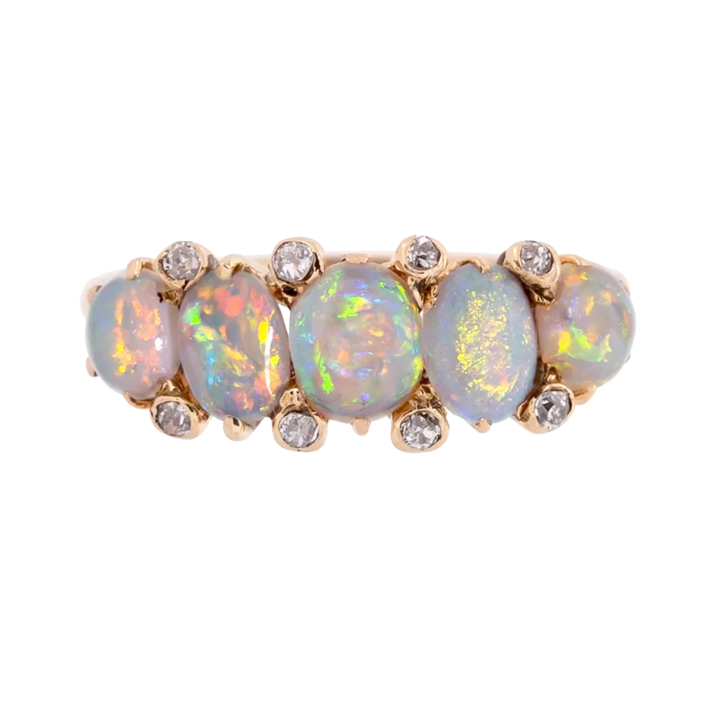 Victorian 5-Stone Opal Ring