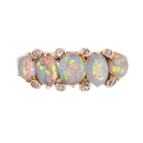 Victorian 5-Stone Opal Ring