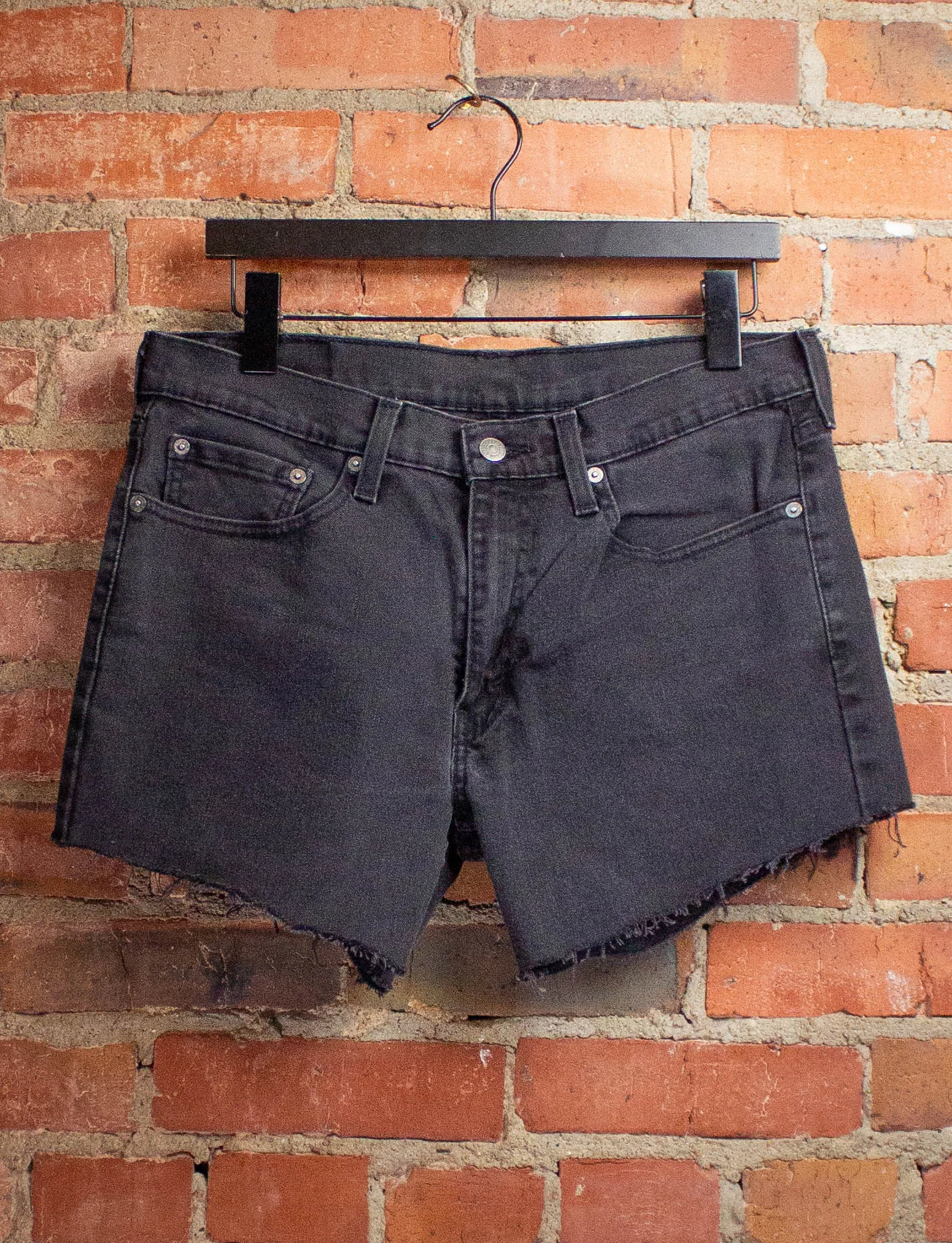 Vintage Levi's 514 Black Label Cut Off Shorts 32W