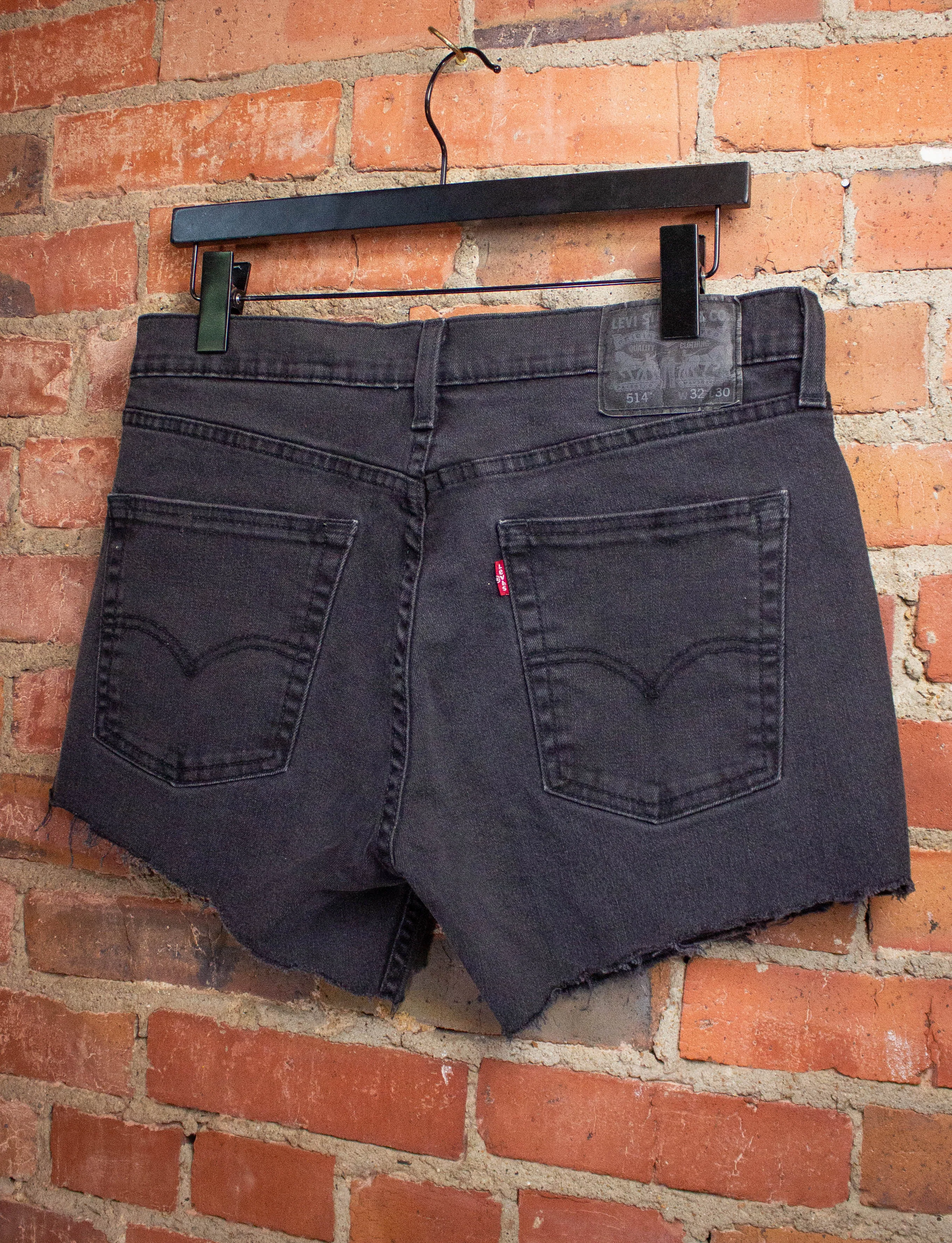 Vintage Levi's 514 Black Label Cut Off Shorts 32W