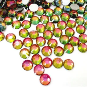 Volcano glass rhinestones