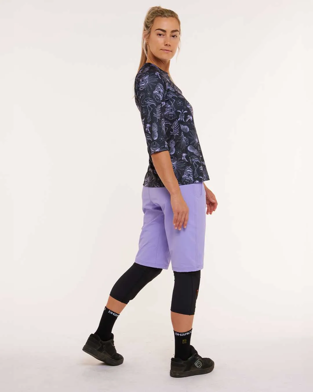 Womens 3/4 Sleeve Jersey | Purple Fraser