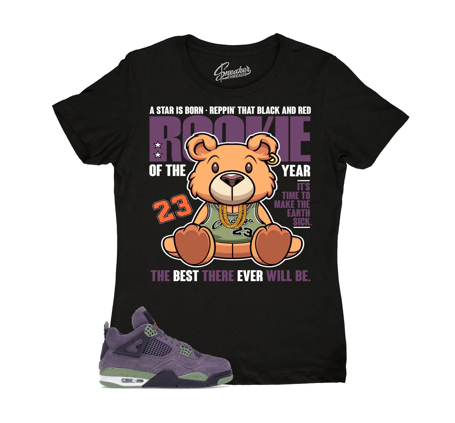 Womens - Canyon Purple 4 Rookie Bear Shirt